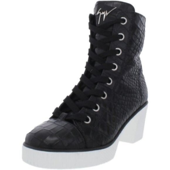 Giuseppe ZanottiNIDIR 50 DONNA WOMENS CASUAL BRAKY PRINT LACE-UP BOOT